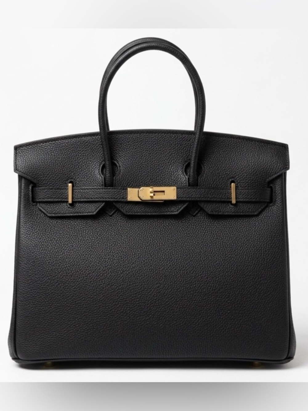 The Ellington 35 - Noir - Large Top Handle Satchel Bag - Genuine Leather